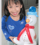 snowman balloon sculpture