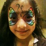 Rainbow Butterfly Facepainting