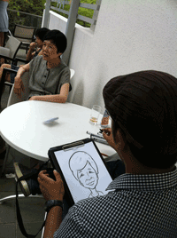 caricature artist in Singapore