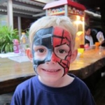 spiderman facepainting