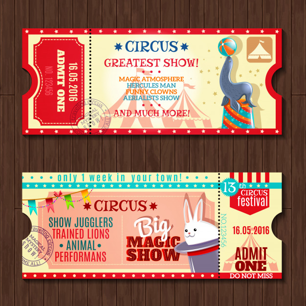 Carnival Ticket Invite