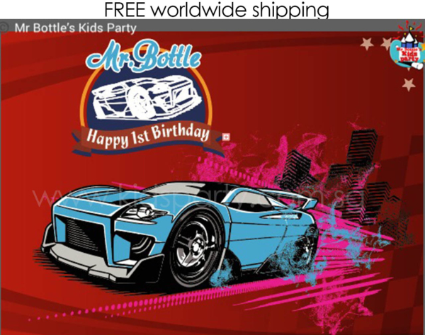 customised hotwheels banner