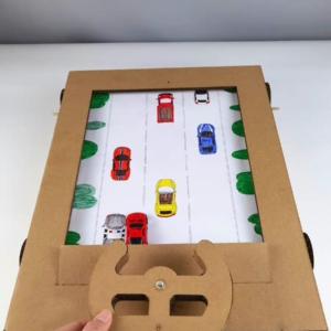 DIY racing game cardboard craft