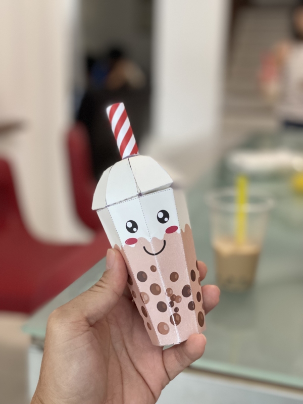 bubble tea papercraft